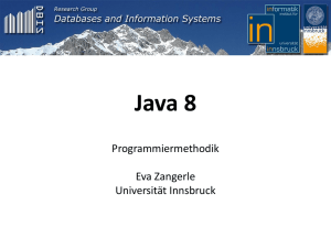 Java 8 - DBIS Informatik