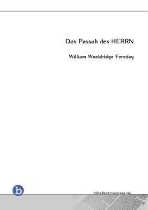 Das Passah des HERRN