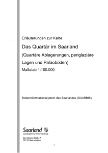 Das Quartär im Saarland