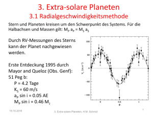 3. Extra-solare Planeten