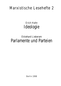 Ideologie Parlamente und Parteien