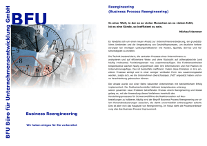 Reengineering - BFU Büro für Unternehmensentwicklung GmbH