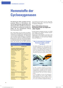 Hemmstoffe der Cyclooxygenasen