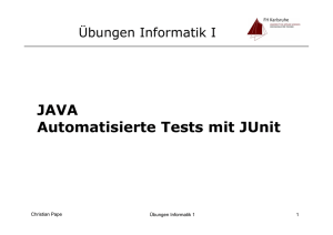 JAVA Automatisierte Tests mit JUnit