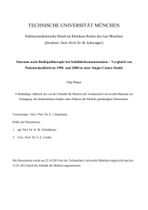 Outcome nach Radiojodtherapie bei Schilddrüsenautonomien