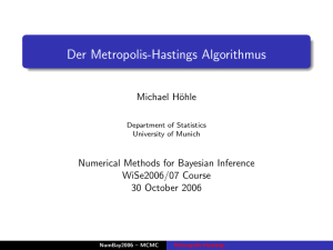 Der Metropolis-Hastings Algorithmus