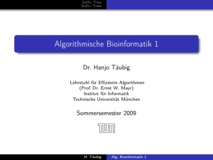 19.05.2009 - Lehrstuhl für Effiziente Algorithmen