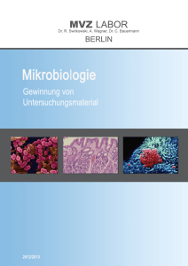 Handbuch zur mikrobiologischen Präanalytik
