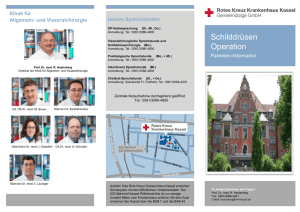 Schilddrüsen-Operation - Rotes Kreuz Krankenhaus Kassel