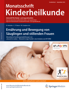 Ernährung und Bewegung von Säuglingen und stillenden Frauen PDF