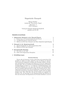 Magnetische Monopole - alteshaus.de by Hergen Schultze