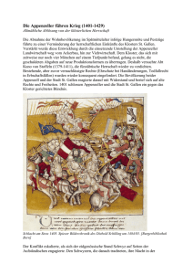 Die Appenzeller führen Krieg (1401-1429)