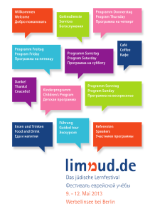 Programme - Limmud.de