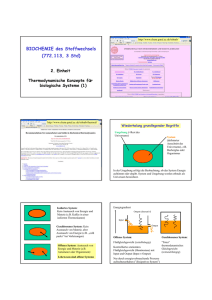 BIOCHEMIE des Stoffwechsels (772.113, 3 Std)