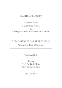 Adiabatische Paarerzeugung - Department Mathematik