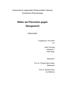 Stillen als Prävention gegen Übergewicht