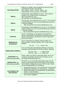 Grundwissen Chemie NTG 10.Jgst.