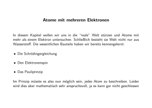 Atome mit mehreren Elektronen