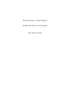 Form ist Leere – Leere Form 4 - Buddhistischer Studienverlag