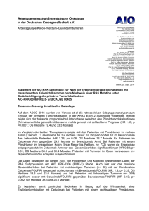 Statement - AIO Arbeitsgemeinschaft Internistische Onkologie