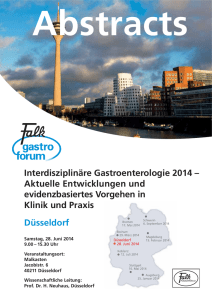 Interdisziplinäre Gastroenterologie 2014 – Aktuelle Entwicklungen