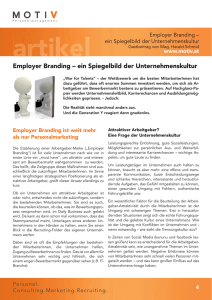 Employer Branding – ein Spiegelbild der