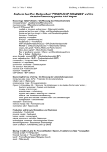 Englische Begriffe in Mankiws Buch “PRINCIPLES OF ECONOMICS