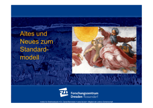 Einführungsvortrag "Standardmodell"