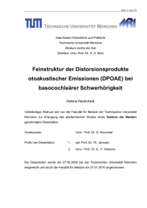 bei basocochleärer Schwerhörigkeit - mediaTUM