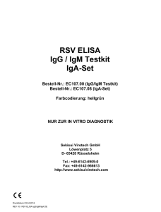 RSV ELISA IgG / IgM Testkit IgA-Set