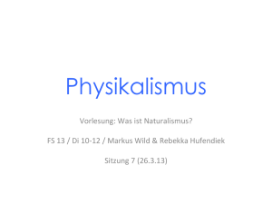 Physikalismus