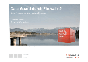 Data Guard durch Firewalls?