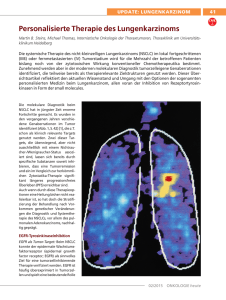 Personalisierte Therapie des Lungenkarzinoms