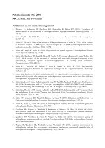 Publikationsliste 1997-2008 PD Dr. med. Kai