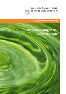 Nebenwirkungen der Tumortherapie - Sachsen