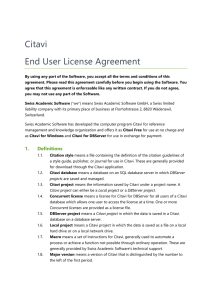 Citavi End User License Agreement
