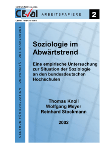 Nr. 2: Soziologie im Abwärtstrend