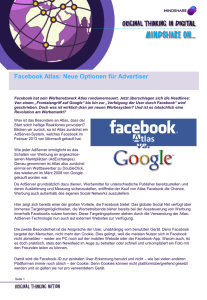 Facebook Atlas: Neue Optionen für Advertiser