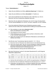 1. Physikschulaufgabe - mathe-physik