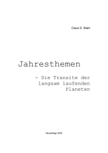 Jahresthemen - Claus D. Stahl