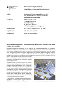 13N12443 - Photonik Forschung Deutschland