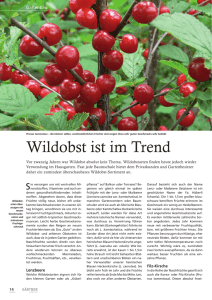 „Wildobst ist im Trend“, in Gärtner+Florist 05/2014
