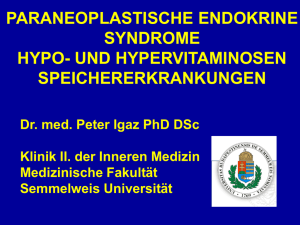 Paraneoplastische endokrine Syndrome