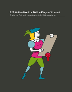 B2B Online-Monitor 2014 – Kings of Content