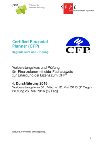 Certified Financial Planner (CFP)