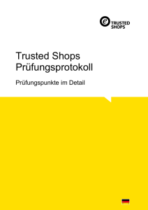 Trusted Shops Prüfungsprotokoll