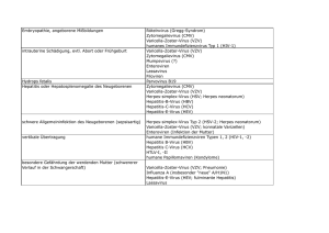 Embryopathie, angeborene Mi&szlig;bildungen R&ouml;telnvirus (Gregg