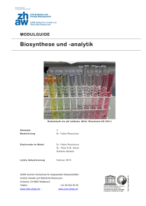 Biosynthese und -analytik