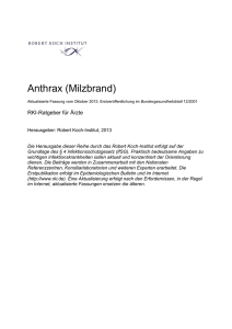 Anthrax (Milzbrand)
