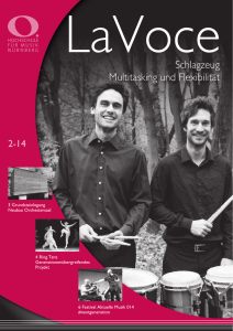 La Voce 2014-2: Titelthema Schlagzeug